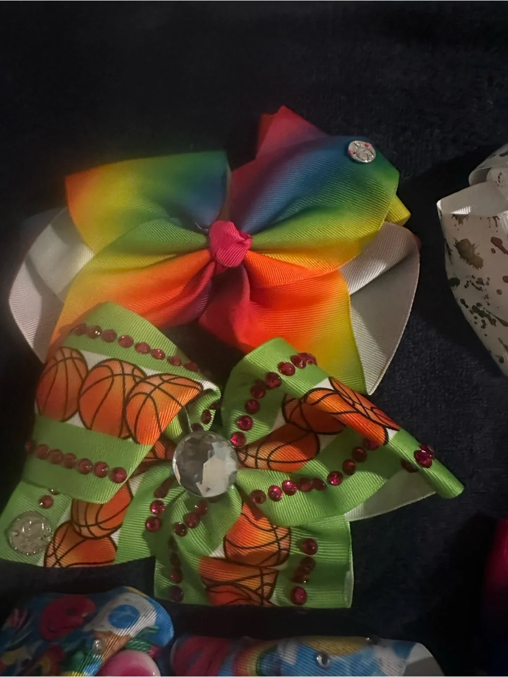 Colorful Rainbow Kids Hair Bow Set - Multicolor Jojo Siwa